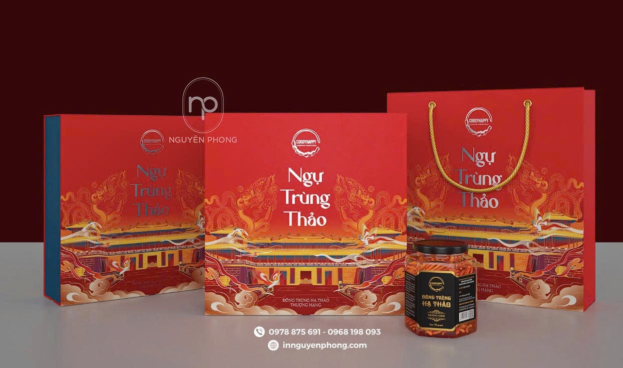 Tác dụng của khay giữ cố định trong in hộp đông trùng hạ thảo